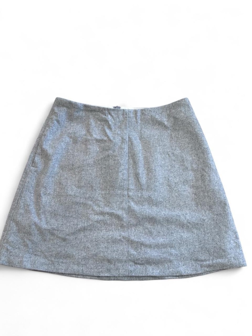 Aritzia Wilfred Classic Gray A-Line Wool & cashmere blend Mini Skirt - size 8